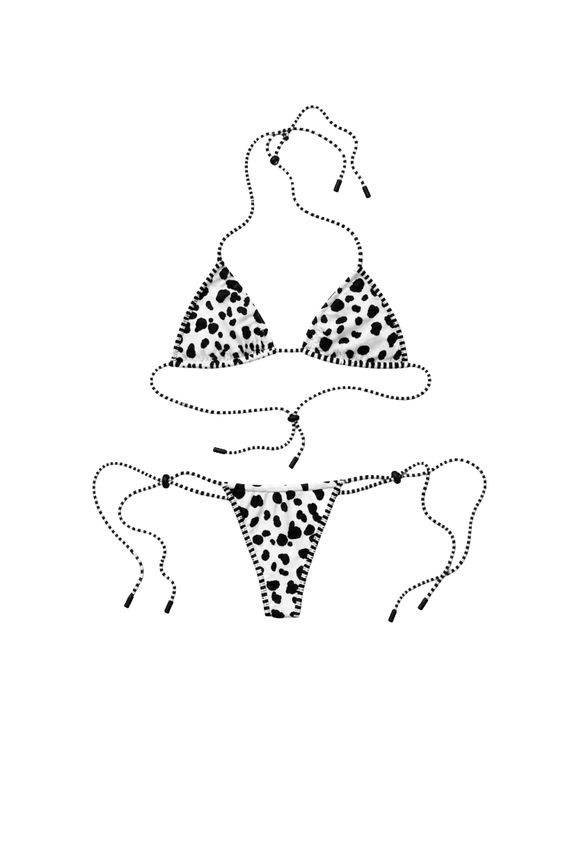 Ona Dalmatian Print Bikini