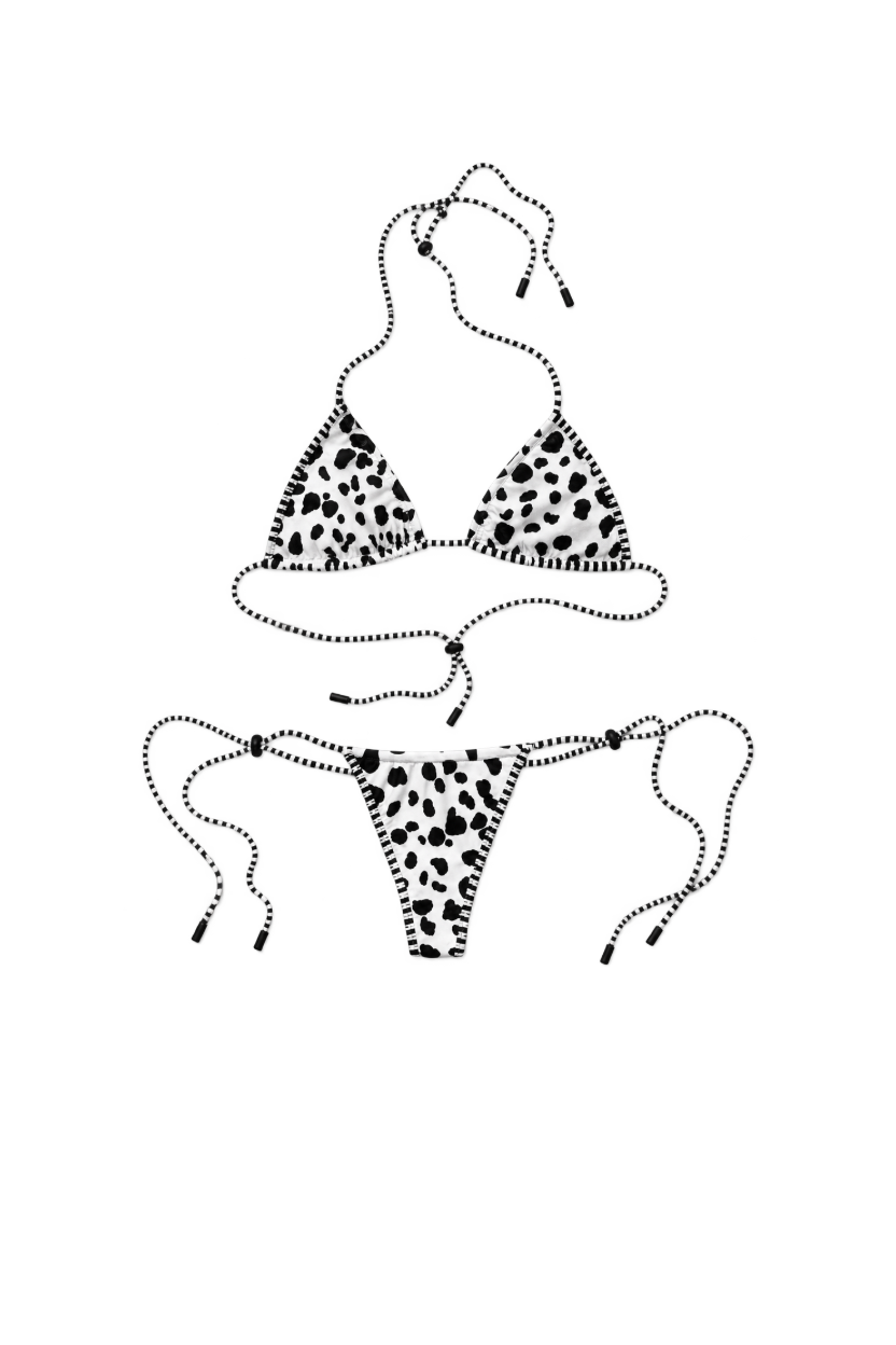 Ona Dalmatian Print Bikini