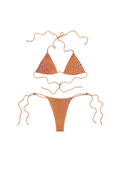 Phyllobates Nylon Triangle Thong Bikini Set